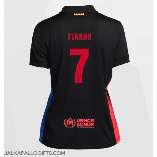 Barcelona Ferran Torres #7 Vieraspaita Naiset 2024-25 Lyhythihainen